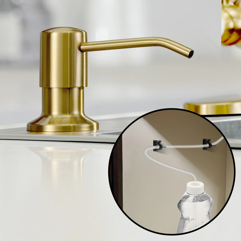 Soap Dispenser Extension Tube Kit For Kitchen Accessories Bathroom Stainless Steel Built In Liquid Soap Detergent Dispensers Soap Dispenser Extension Tube Kit For Kitchen Accessories Bathroom Stainless Steel Built In Liquid Soap Detergent Dispensers