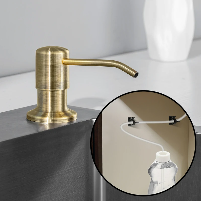 Soap Dispenser Extension Tube Kit For Kitchen Accessories Bathroom Stainless Steel Built In Liquid Soap Detergent Dispensers Soap Dispenser Extension Tube Kit For Kitchen Accessories Bathroom Stainless Steel Built In Liquid Soap Detergent Dispensers