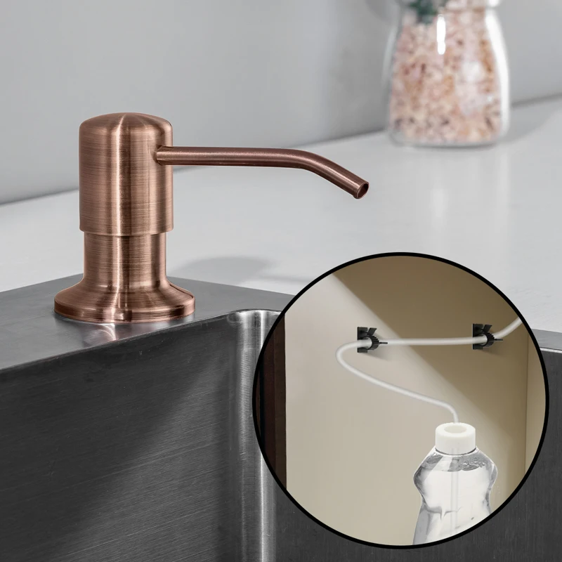 Soap Dispenser Extension Tube Kit For Kitchen Accessories Bathroom Stainless Steel Built In Liquid Soap Detergent Dispensers Soap Dispenser Extension Tube Kit For Kitchen Accessories Bathroom Stainless Steel Built In Liquid Soap Detergent Dispensers