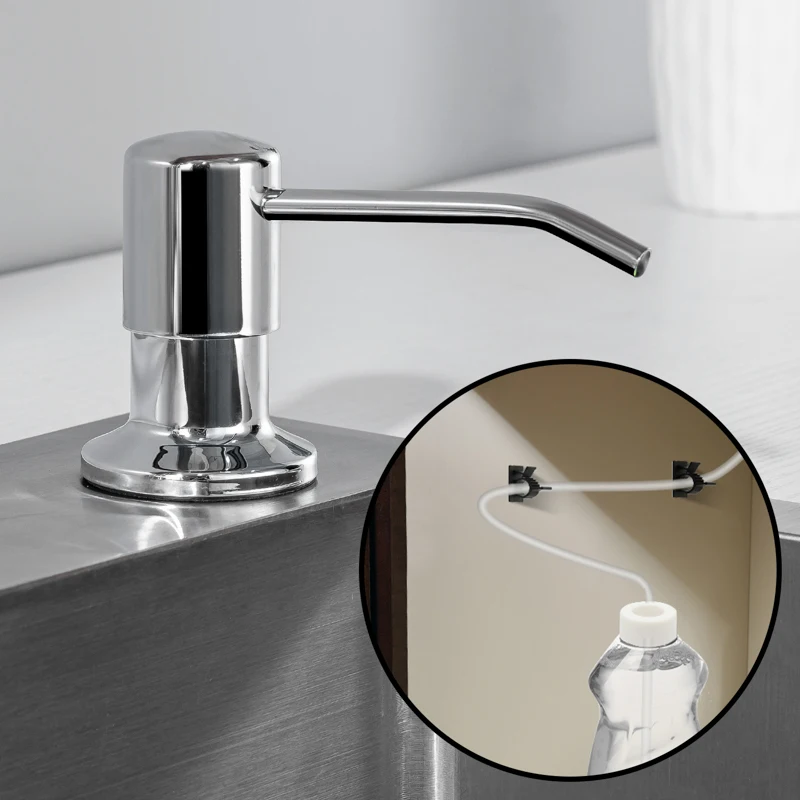 Soap Dispenser Extension Tube Kit For Kitchen Accessories Bathroom Stainless Steel Built In Liquid Soap Detergent Dispensers Soap Dispenser Extension Tube Kit For Kitchen Accessories Bathroom Stainless Steel Built In Liquid Soap Detergent Dispensers