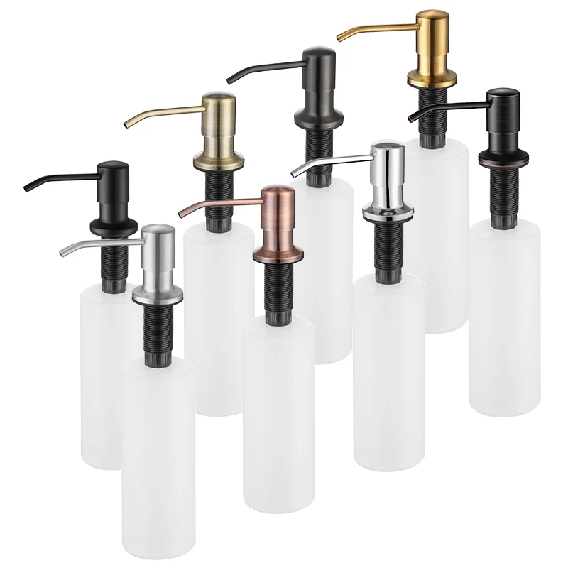 Soap Dispenser Extension Tube Kit For Kitchen Accessories Bathroom Stainless Steel Built In Liquid Soap Detergent Dispensers