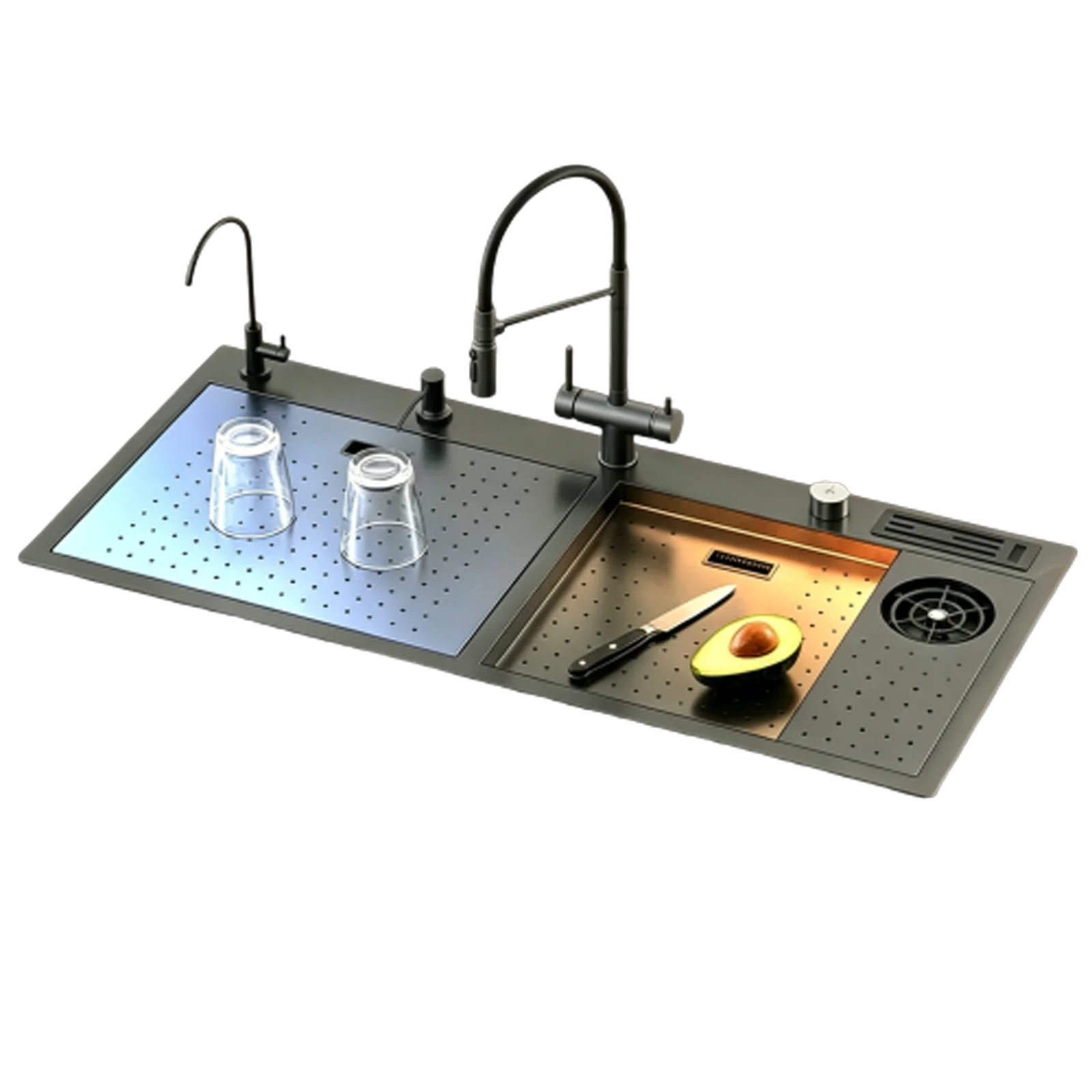 Stainless Steel Waterfall Kitchen Sink Kitchen Gadgets Stainless Steel Waterfall Kitchen Sink Kitchen Gadgets