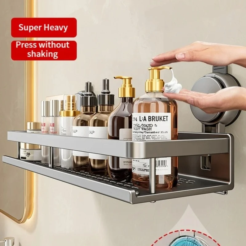 Suction Cup Bathroom Shelf,No Drill Wall Mounted Shower Organizer for Toiletries,Adhesive-Free Toilet Storage Rack for Washbasin Suction Cup Bathroom Shelf,No Drill Wall Mounted Shower Organizer for Toiletries,Adhesive-Free Toilet Storage Rack for Washbasin