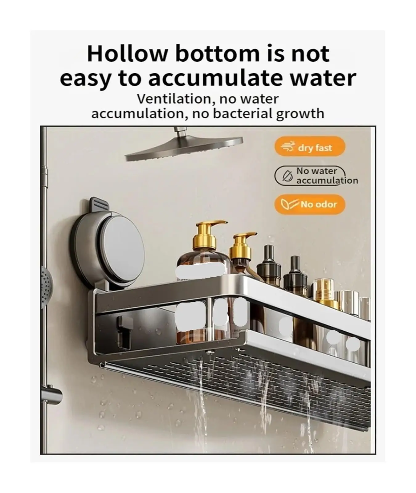 Suction Cup Bathroom Shelf,No Drill Wall Mounted Shower Organizer for Toiletries,Adhesive-Free Toilet Storage Rack for Washbasin Suction Cup Bathroom Shelf,No Drill Wall Mounted Shower Organizer for Toiletries,Adhesive-Free Toilet Storage Rack for Washbasin