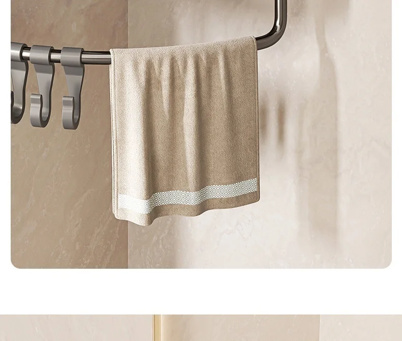 Suction Cup Perforation-Free Space Aluminum Bathroom Storage Shelf