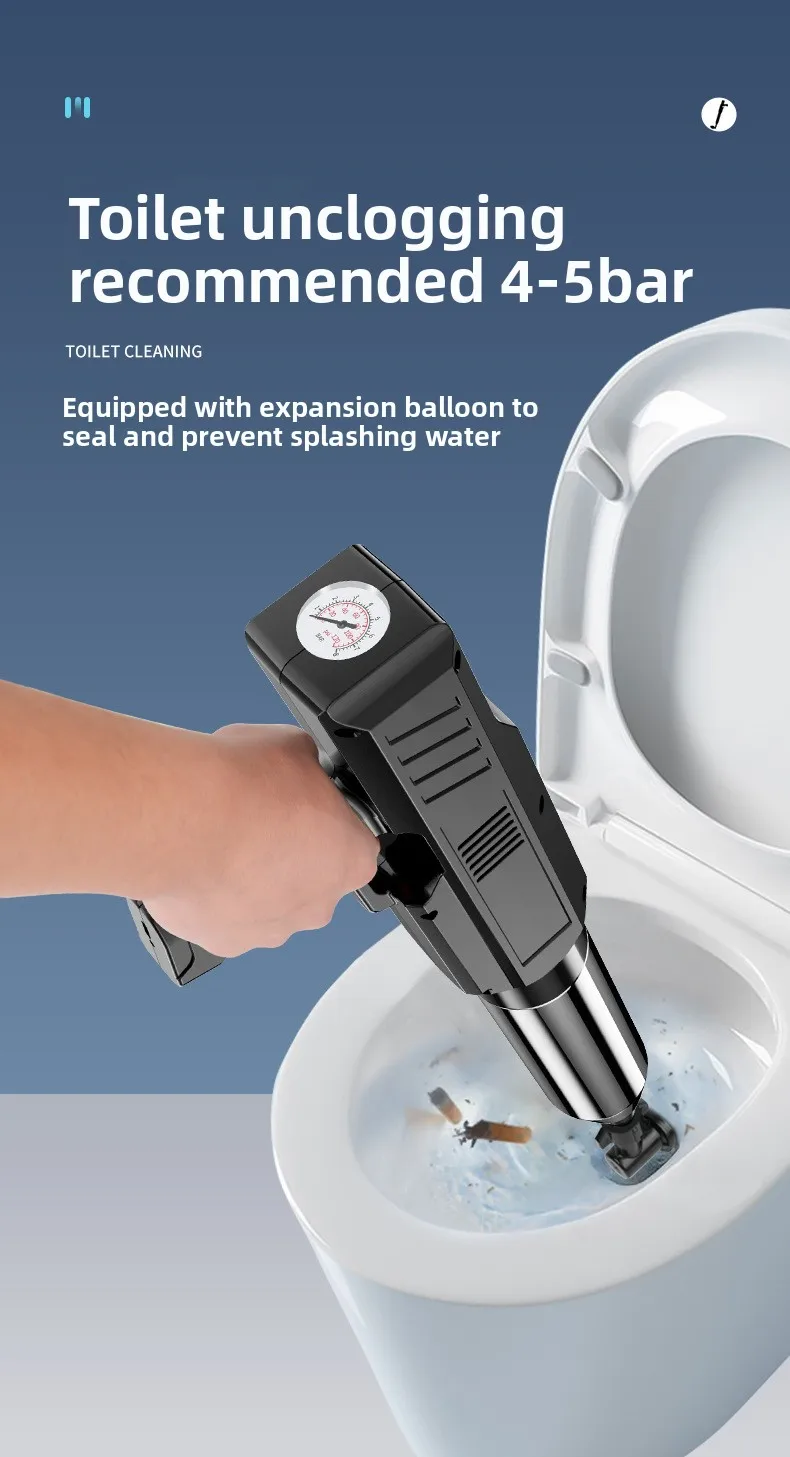 Toilet plunger,electric drain cleaner,high pressure pipe unclogger,sewer dredge tool,bathroom clog remover