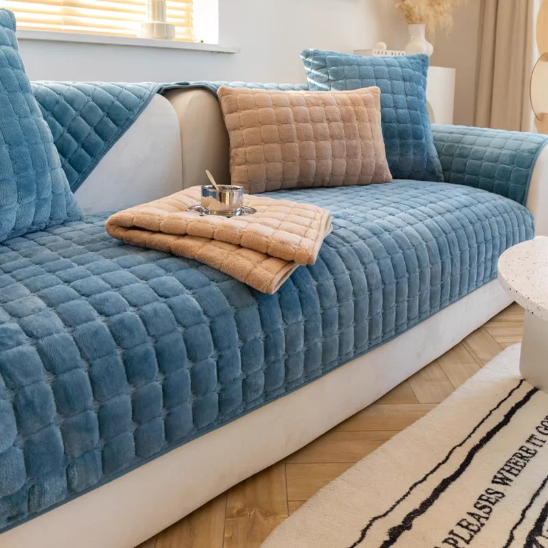 Velvet Sofa Cushion Thickened Warmth Non-Slip Sofa Cover Four Seasons Universal Living Room Sofa All-Inclusive Towel Color: blue Specification: 110x160cm|110x110cm|110x210cm|110x180cm|45×45 pillowcase|110x240cm|70x90cm|70x70cm|70x150cm|70x120cm|70x210cm|70x180cm|90x120cm|90x90cm|90x180cm|90x160cm|90x240cm|90x210cm Velvet Sofa Cushion Thickened Warmth Non-Slip Sofa Cover Four Seasons Universal Living Room Sofa All-Inclusive Towel Color: blue Specification: 110x160cm|110x110cm|110x210cm|110x180cm|45x45 pillowcase|110x240cm|70x90cm|70x70cm|70x150cm|70x120cm|70x210cm|70x180cm|90x120cm|90x90cm|90x180cm|90x160cm|90x240cm|90x210cm
