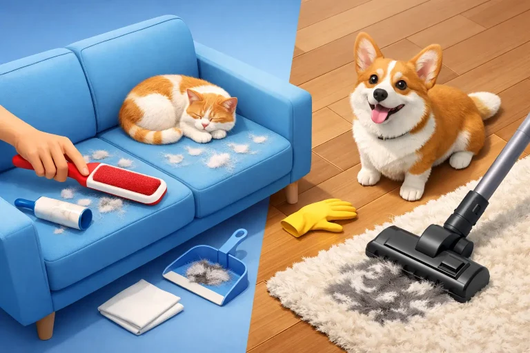How to Remove Pet Hair From Furniture and Floors