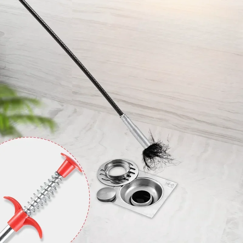1/3PC 60/90/160cm Multifunctional Spring Pipe Dredge Tool With Grapple Kitchen Gadgets Shower Upgrades 1/3PC 60/90/160cm Multifunctional Spring Pipe Dredge Tool With Grapple Kitchen Gadgets Shower Upgrades