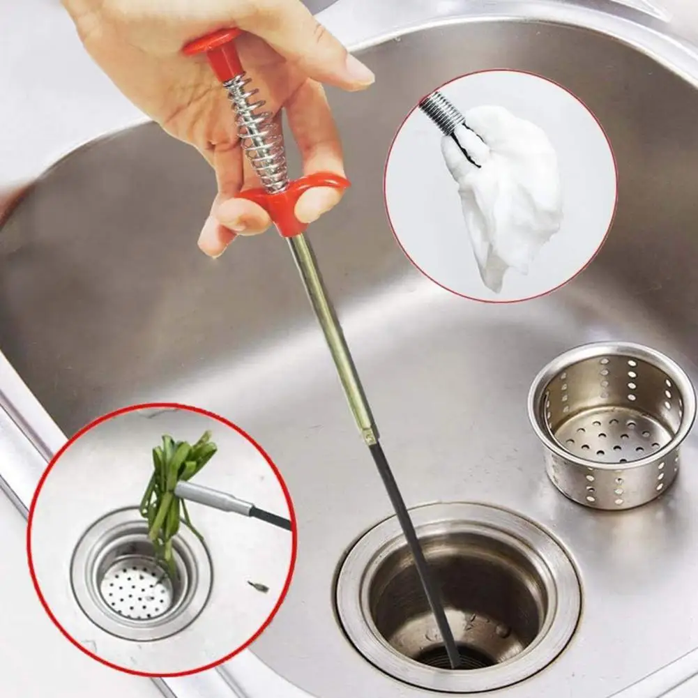 1/3PC 60/90/160cm Multifunctional Spring Pipe Dredge Tool With Grapple Kitchen Gadgets Shower Upgrades 1/3PC 60/90/160cm Multifunctional Spring Pipe Dredge Tool With Grapple Kitchen Gadgets Shower Upgrades
