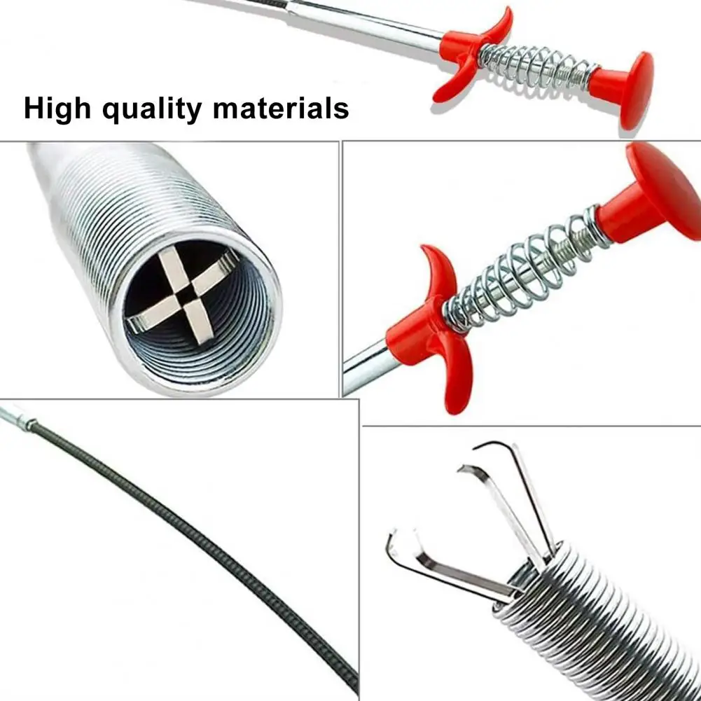 1/3PC 60/90/160cm Multifunctional Spring Pipe Dredge Tool With Grapple Kitchen Gadgets Shower Upgrades 1/3PC 60/90/160cm Multifunctional Spring Pipe Dredge Tool With Grapple Kitchen Gadgets Shower Upgrades