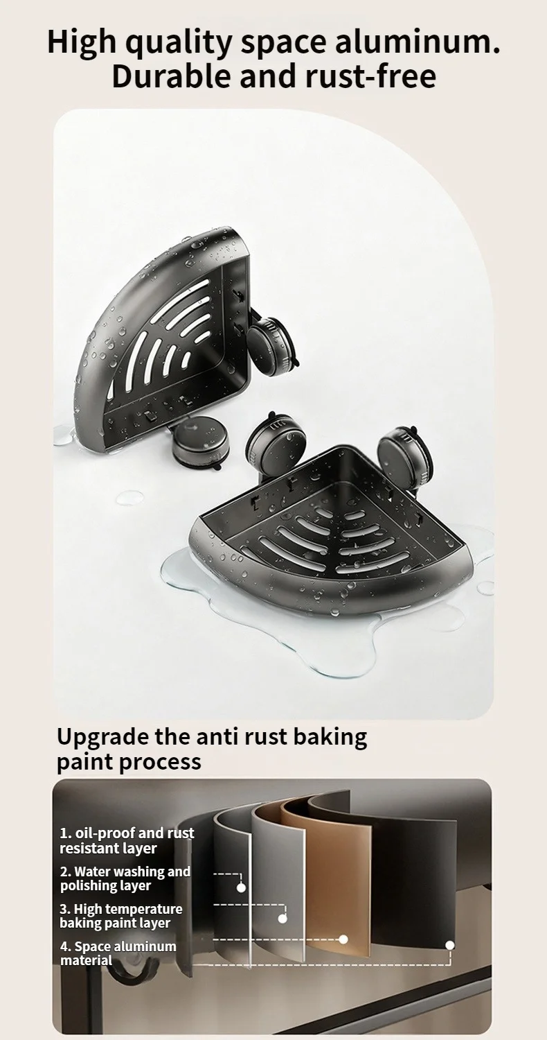 No Drill Suction Cup Adhesive Bathroom Rack Bathroom Shelf Toilet Aluminum Hanging Rack Bathroom Organizer Hang On The Wall No Drill Suction Cup Adhesive Bathroom Rack Bathroom Shelf Toilet Aluminum Hanging Rack Bathroom Organizer Hang On The Wall
