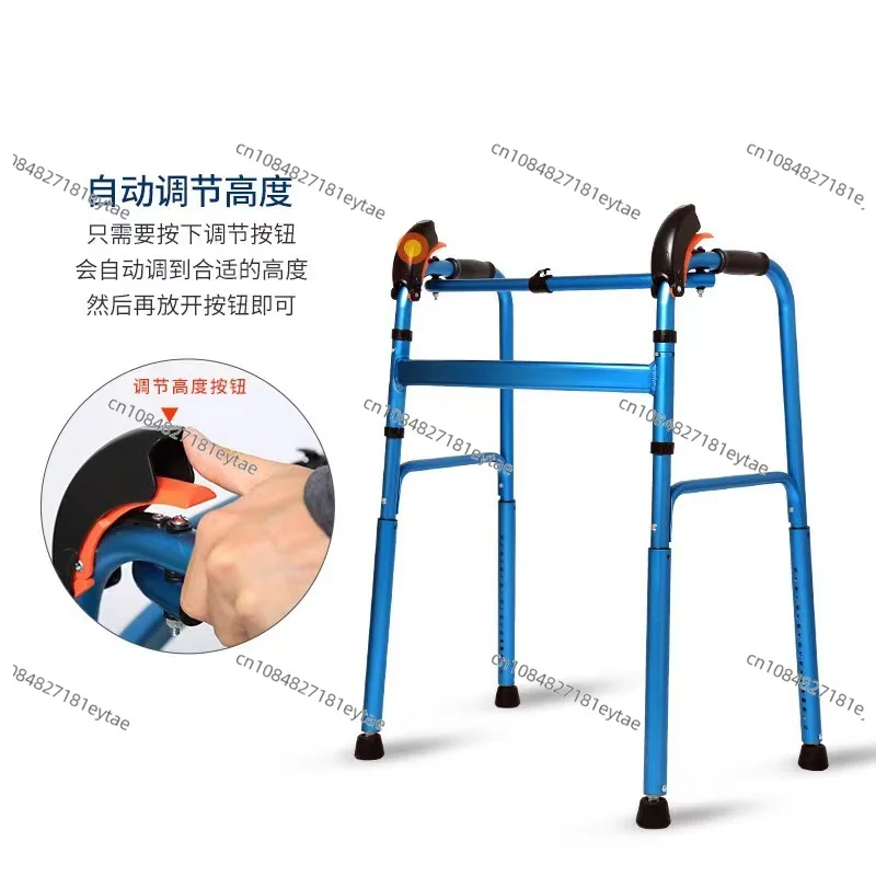 Elderly Folding Walker Adjustable Stair Climbing Rollator Walking Aid with Armrest for Seniors Home Rehabilitation Elderly Folding Walker Adjustable Stair Climbing Rollator Walking Aid with Armrest for Seniors Home Rehabilitation