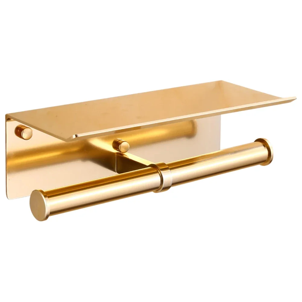 Multi-Functional Toilet Roll Paper Holder with Shelf Bathroom Shelves Multi-Functional Toilet Roll Paper Holder with Shelf Bathroom Shelves