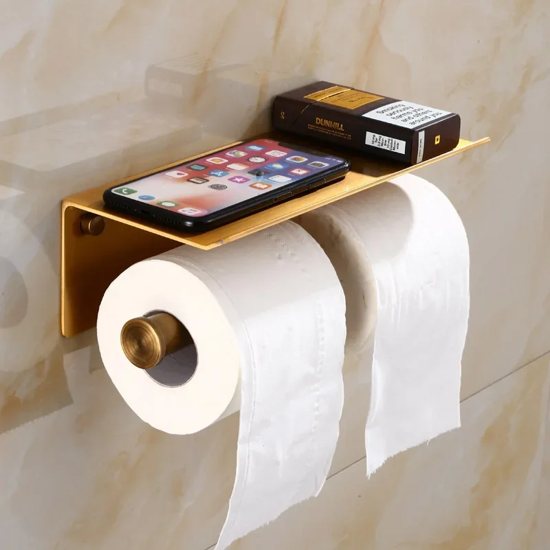 Multi-Functional Toilet Roll Paper Holder with Shelf Multi-Functional Toilet Roll Paper Holder with Shelf