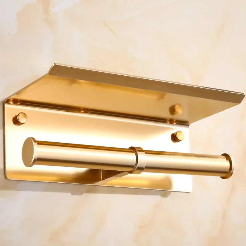 Multi-Functional Toilet Roll Paper Holder with Shelf Multi-Functional Toilet Roll Paper Holder with Shelf