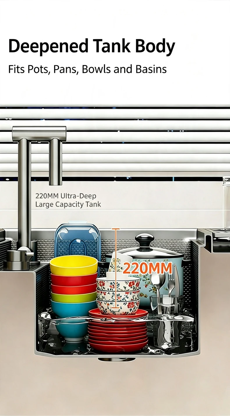 Cup Washer Hidden Bar Sinks With Lid MultifunctionalStainless Steel Kitchen Sink Single Slot Undermount Bowl Cup Washer Hidden Bar Sinks With Lid MultifunctionalStainless Steel Kitchen Sink Single Slot Undermount Bowl