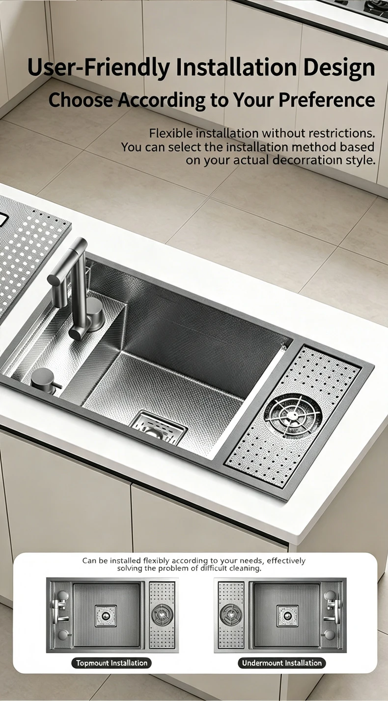 Cup Washer Hidden Bar Sinks With Lid MultifunctionalStainless Steel Kitchen Sink Single Slot Undermount Bowl Cup Washer Hidden Bar Sinks With Lid MultifunctionalStainless Steel Kitchen Sink Single Slot Undermount Bowl