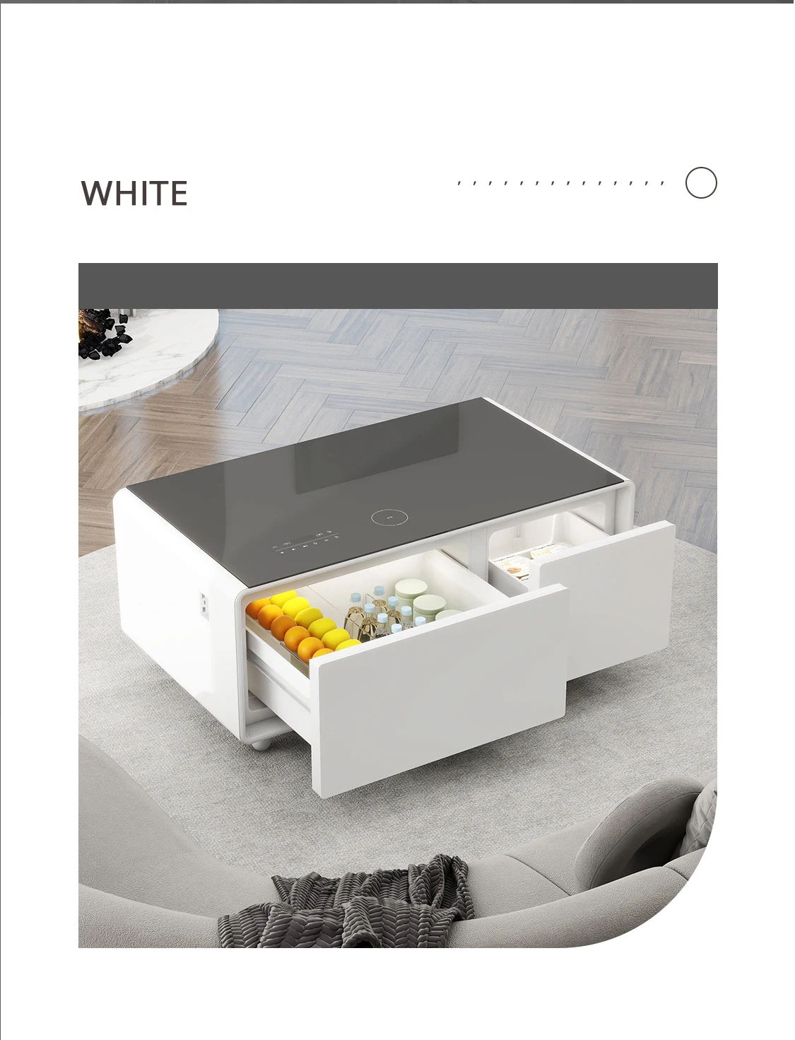 Newly Designed Coffee Table with Fridge Drawers and Cooling Storage Smart Table Living Room Smart Coffee Table Newly Designed Coffee Table with Fridge Drawers and Cooling Storage Smart Table Living Room Smart Coffee Table