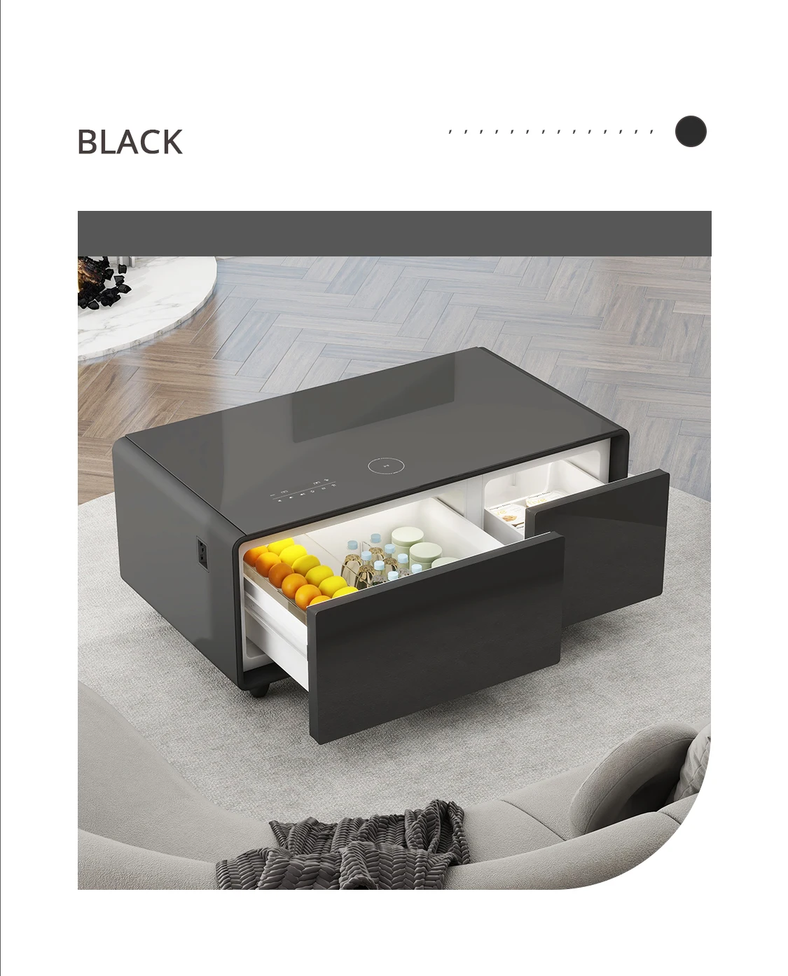 Newly Designed Coffee Table with Fridge Drawers and Cooling Storage Smart Table Living Room Smart Coffee Table Newly Designed Coffee Table with Fridge Drawers and Cooling Storage Smart Table Living Room Smart Coffee Table