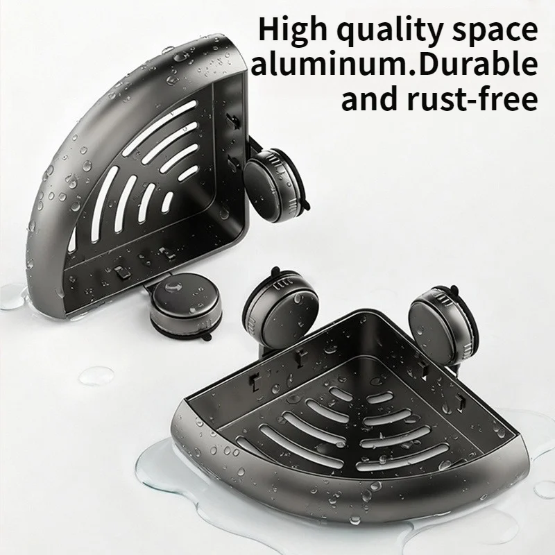 No Drill Suction Cup Adhesive Bathroom Rack Bathroom Shelves No Drill Suction Cup Adhesive Bathroom Rack Bathroom Shelves