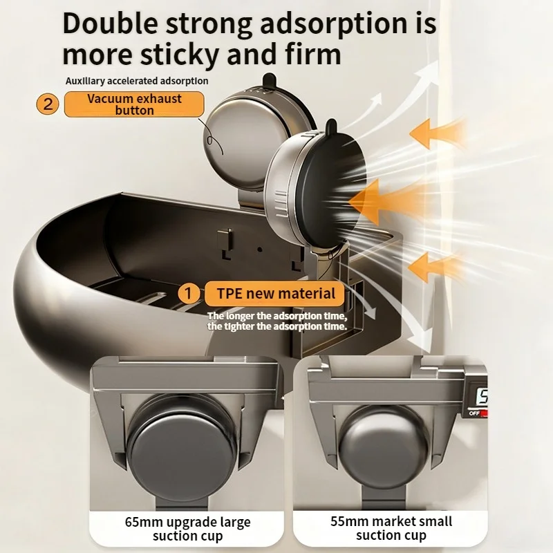No Drill Suction Cup Adhesive Bathroom Rack Bathroom Shelves No Drill Suction Cup Adhesive Bathroom Rack Bathroom Shelves