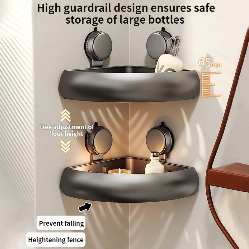 No Drill Suction Cup Adhesive Bathroom Rack Bathroom Shelves No Drill Suction Cup Adhesive Bathroom Rack Bathroom Shelves