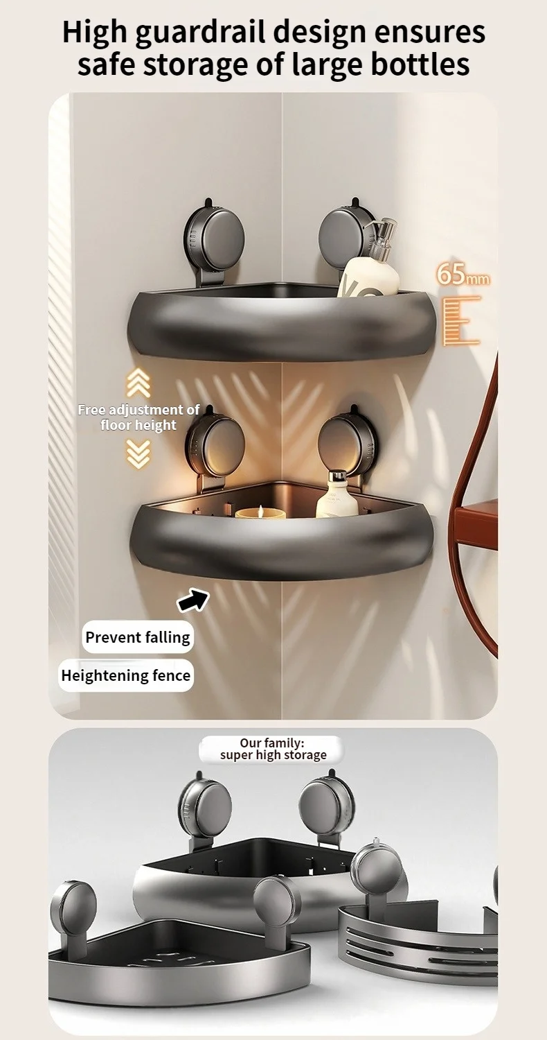 No Drill Suction Cup Adhesive Bathroom Rack Bathroom Shelf Toilet Aluminum Hanging Rack Bathroom Organizer Hang On The Wall No Drill Suction Cup Adhesive Bathroom Rack Bathroom Shelf Toilet Aluminum Hanging Rack Bathroom Organizer Hang On The Wall