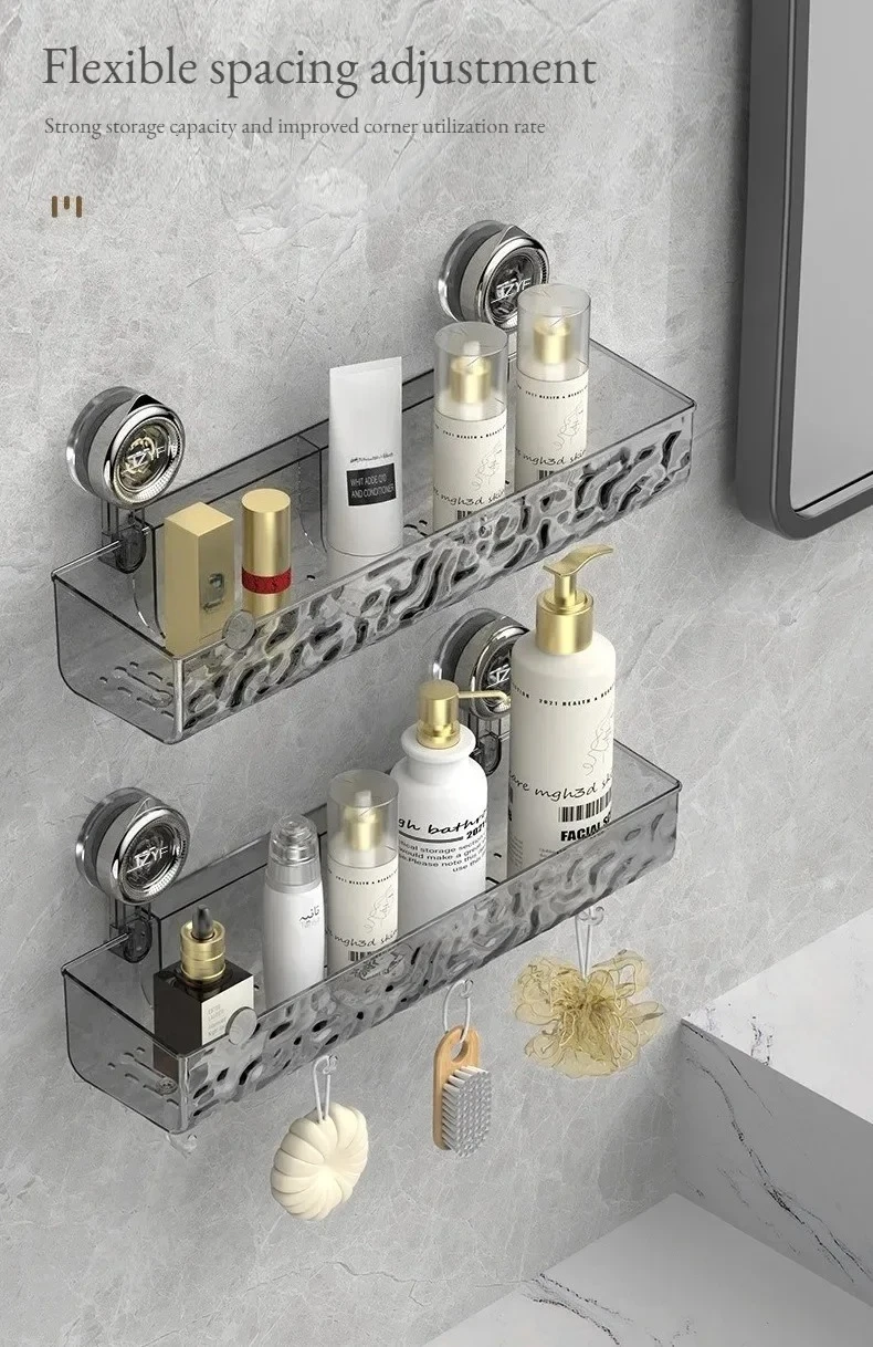 Shower Room Suction Cup Bathroom Storage Shelf Basket Home Storage Organizer Shelf Decorative Easy Install Bathroom Organizer Shower Room Suction Cup Bathroom Storage Shelf Basket Home Storage Organizer Shelf Decorative Easy Install Bathroom Organizer