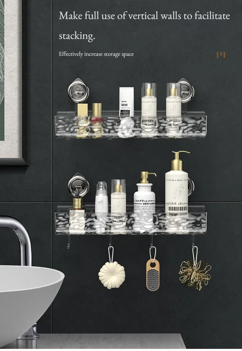Shower Room Suction Cup Bathroom Storage Shelf Basket Home Storage Organizer Shelf Decorative Easy Install Bathroom Organizer Shower Room Suction Cup Bathroom Storage Shelf Basket Home Storage Organizer Shelf Decorative Easy Install Bathroom Organizer
