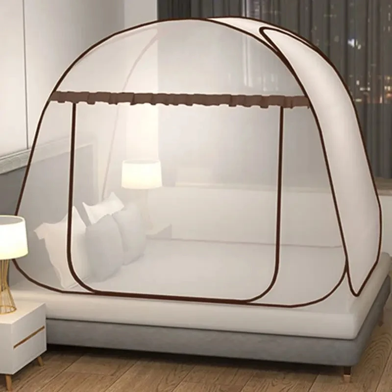 Simple Yurt Mosquito Net Portable Camping Tent Single Double Bed Canopy For Adult Foldable Bunk Mesh Net Breathable Mosquito Net Simple Yurt Mosquito Net Portable Camping Tent Single Double Bed Canopy For Adult Foldable Bunk Mesh Net Breathable Mosquito Net
