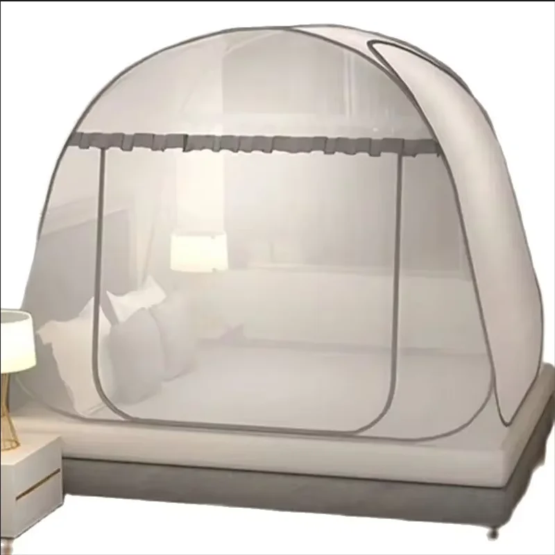 Simple Yurt Mosquito Net Portable Camping Tent Single Double Bed Canopy For Adult Foldable Bunk Mesh Net Breathable Mosquito Net Simple Yurt Mosquito Net Portable Camping Tent Single Double Bed Canopy For Adult Foldable Bunk Mesh Net Breathable Mosquito Net