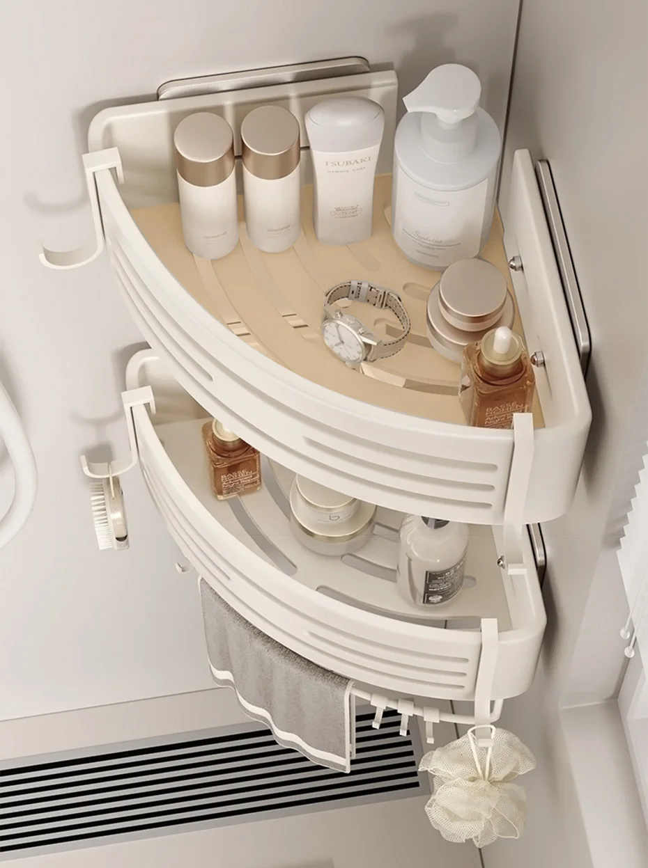 White Aluminum Bathroom Storage Shelves Rack Wall Mounted Without Drilling Kitchen Shower Shampoo Caddy Holder Organizer Shelf White Aluminum Bathroom Storage Shelves Rack Wall Mounted Without Drilling Kitchen Shower Shampoo Caddy Holder Organizer Shelf