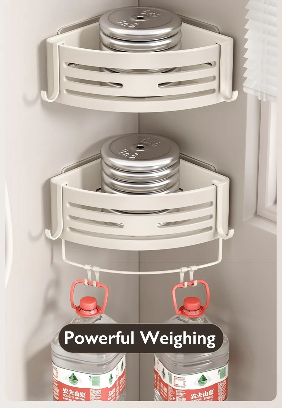 White Aluminum Bathroom Storage Shelves Rack Wall Mounted Without Drilling Kitchen Shower Shampoo Caddy Holder Organizer Shelf White Aluminum Bathroom Storage Shelves Rack Wall Mounted Without Drilling Kitchen Shower Shampoo Caddy Holder Organizer Shelf