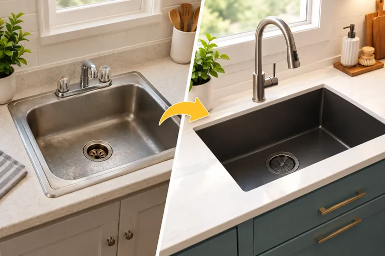 Kitchen Sink Upgrade Before & After: 7 Smart Moves