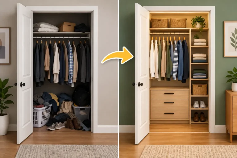 Small Closet Makeover Before After That Works