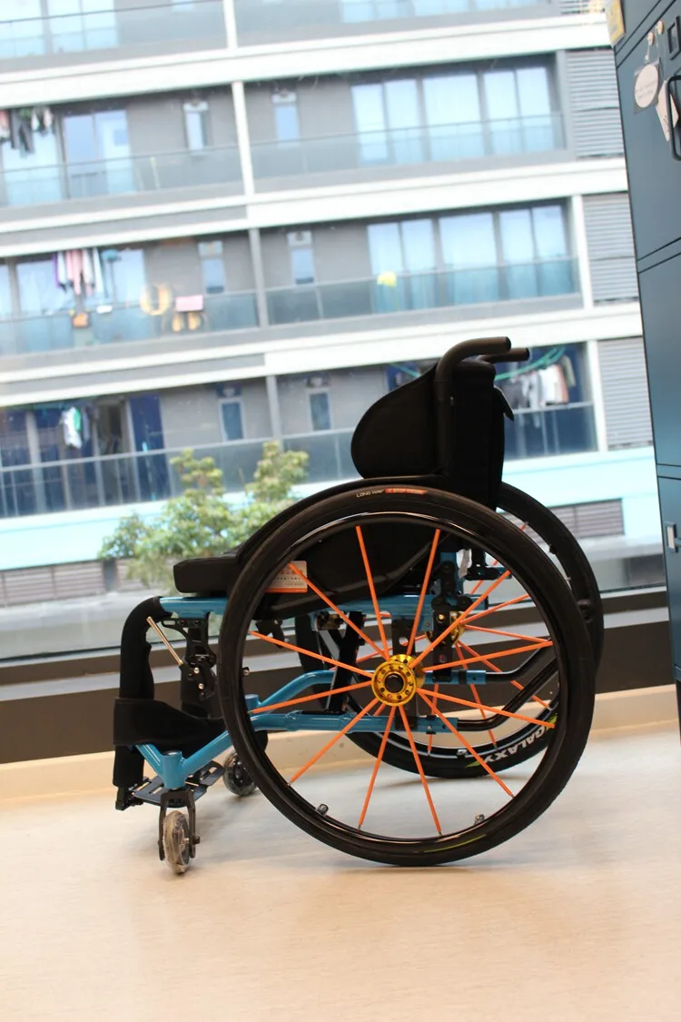 sports  Folding Lightweight  Alloy Manual Sport Wheelchair Portable Mobility handchair walking stick for Disabled Elderly Trave